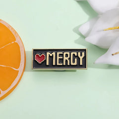 Mercy Badge Undertale Game Enamel Brooches Collar Lapel Badge