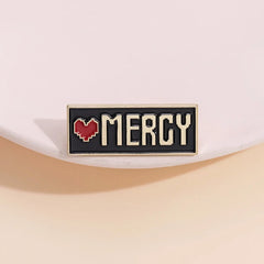 Mercy Badge Undertale Game Enamel Brooches Collar Lapel Badge