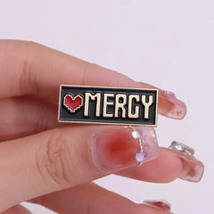 Mercy Badge Undertale Game Enamel Brooches Collar Lapel Badge